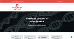 Desktop Screenshot of informaticsmatters.com